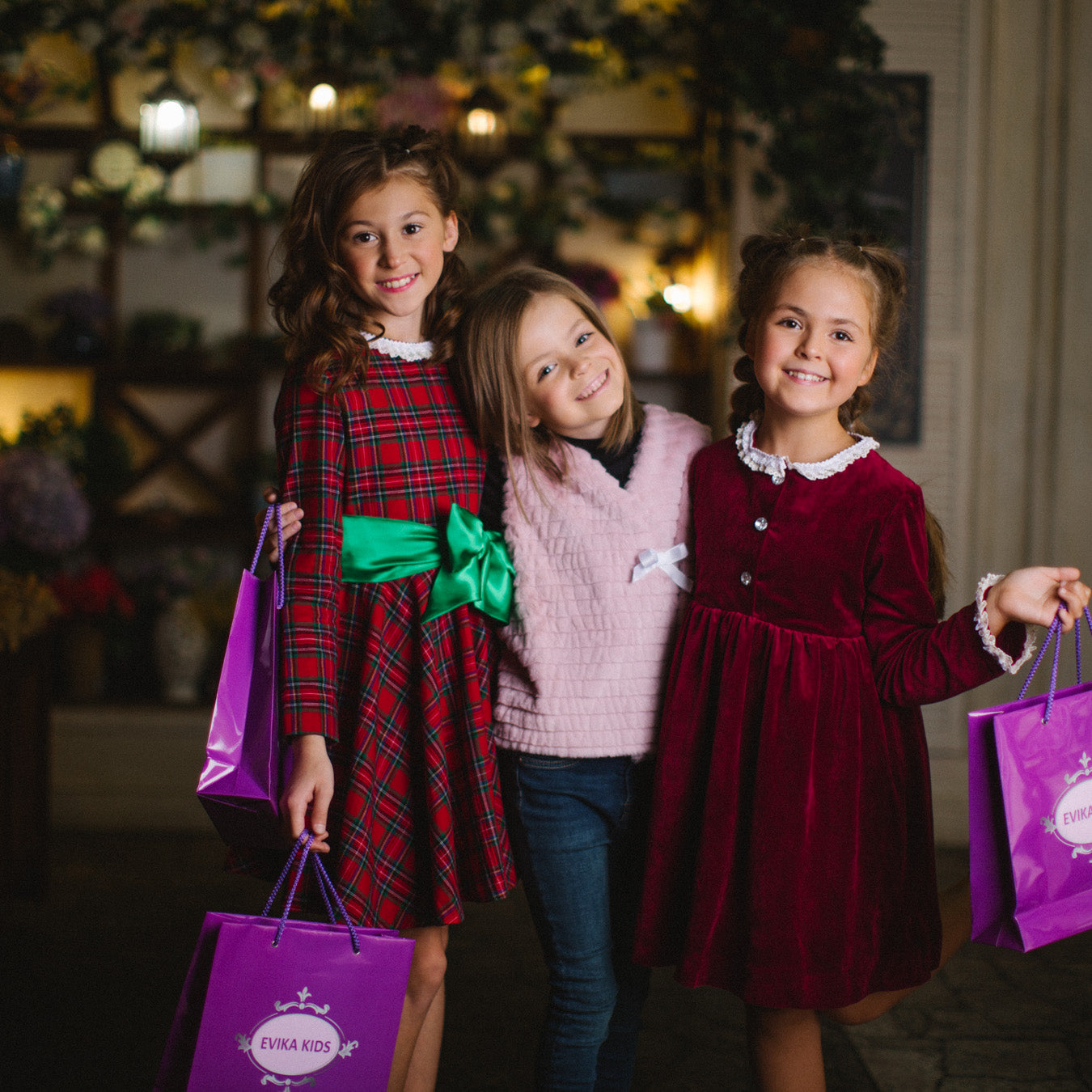 Lace Collar Velour Dress in Burgundy