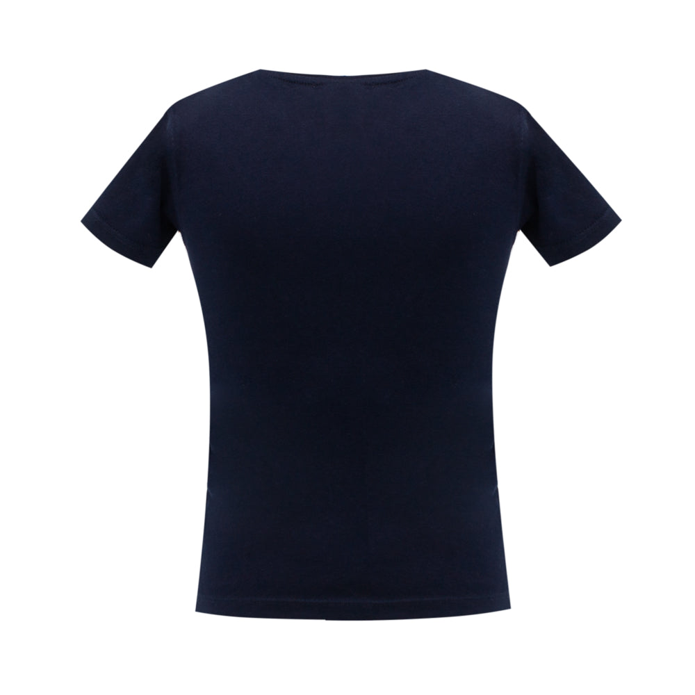 Rhinestones Detailing T-Shirt in Blue