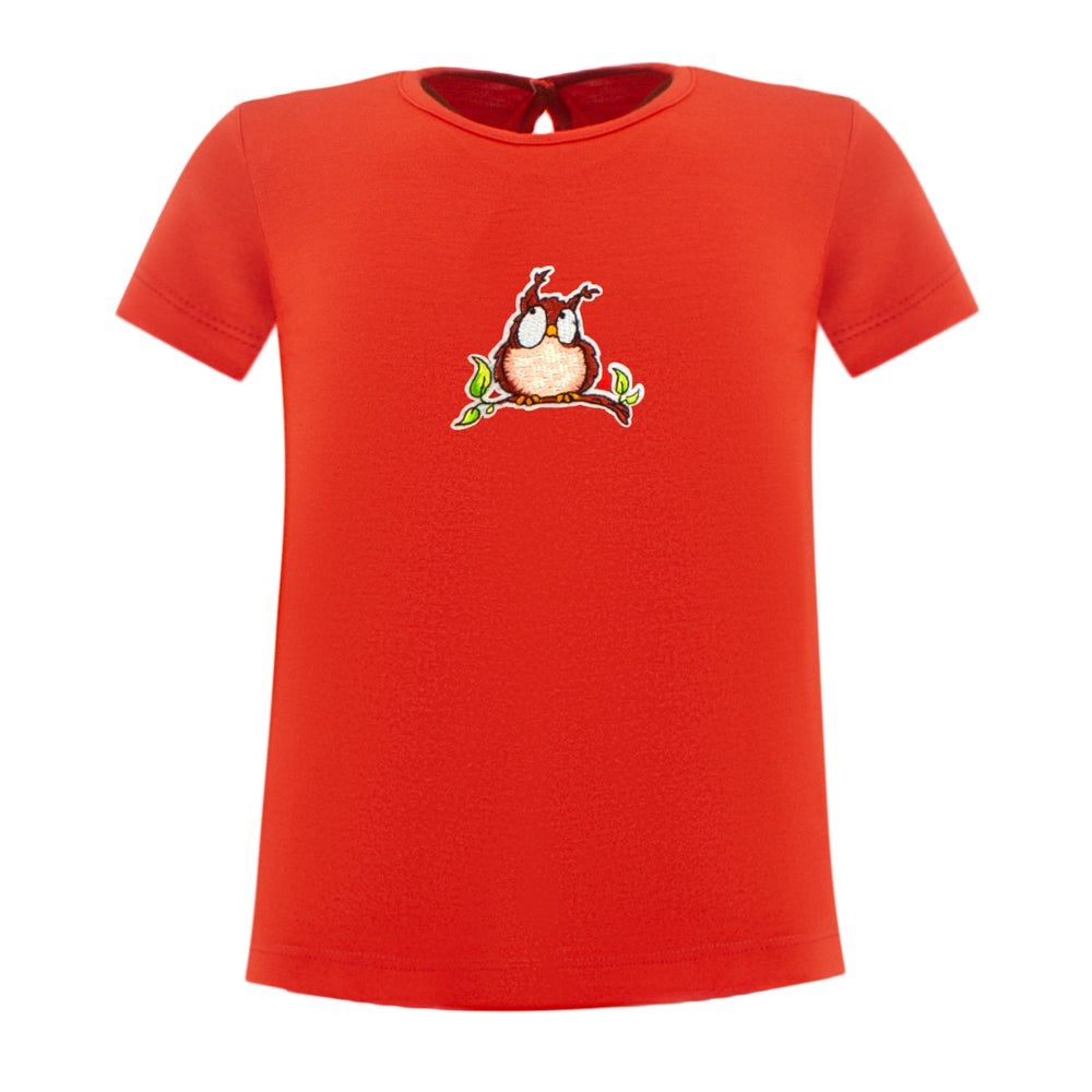 Pretty Owl T-Shirt in Orange