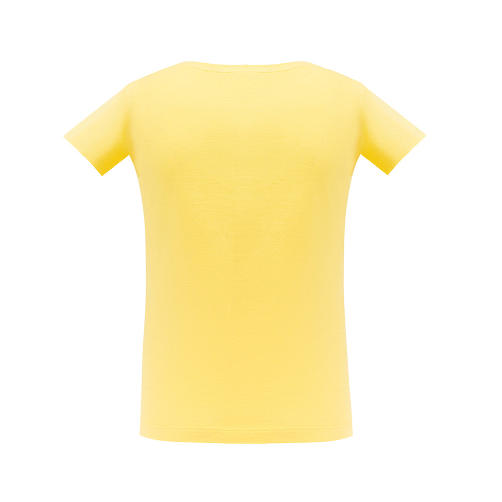 Shiny Sequins Detailing T-Shirt in Yellow